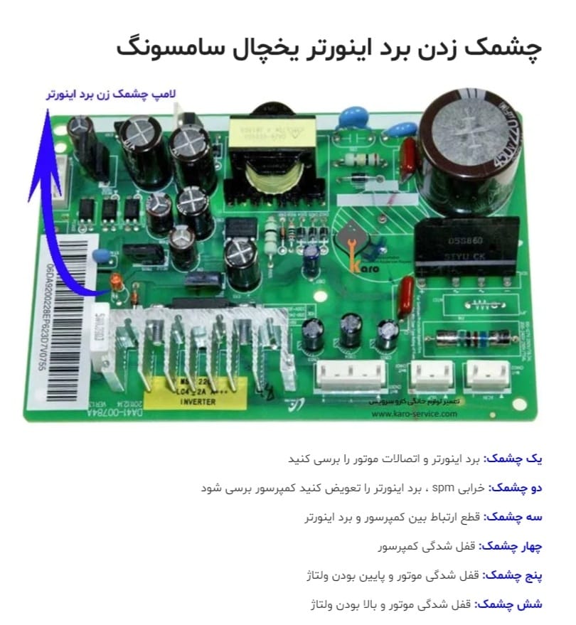 راهنمای ارور یخچال و فریزر سامسونگ 5 Screenshot ۲۰۲۶۰۴۱۱ ۱۲۳۹۴۴ Zarebin